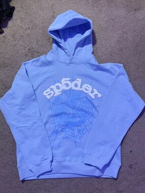 Sky blue Sp5der hoodie